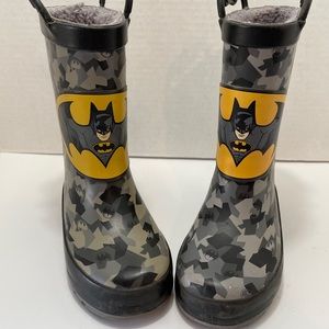 Western Chief Batman Kids Size 7/8 Waterproof Rain Boots